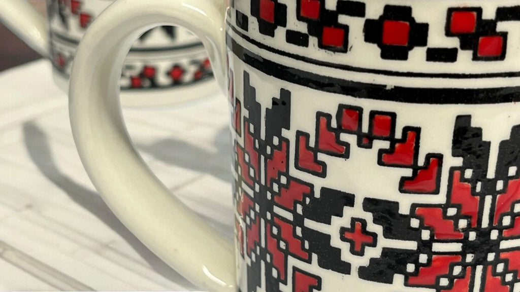 Hand-stitched pattern Mug 10 Oz image 6