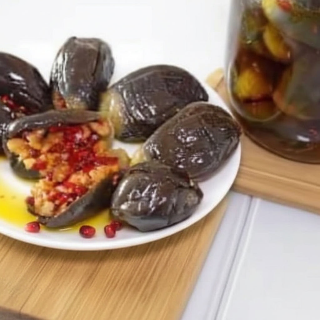 Makdous (Pickled Eggplant)