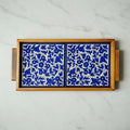 Tiled Tray 5 by 11 in. olive tree wood image 0