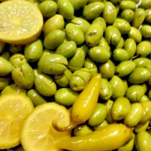 Green Olives Pickled (8.50 Lb) image 0