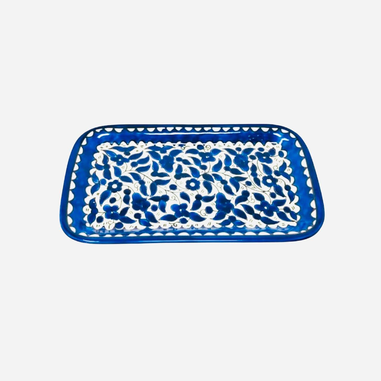 Rectangular Serving Platter - Blue-White image
