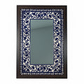 Hand Painted Tile Inlaid Mirror 14x19