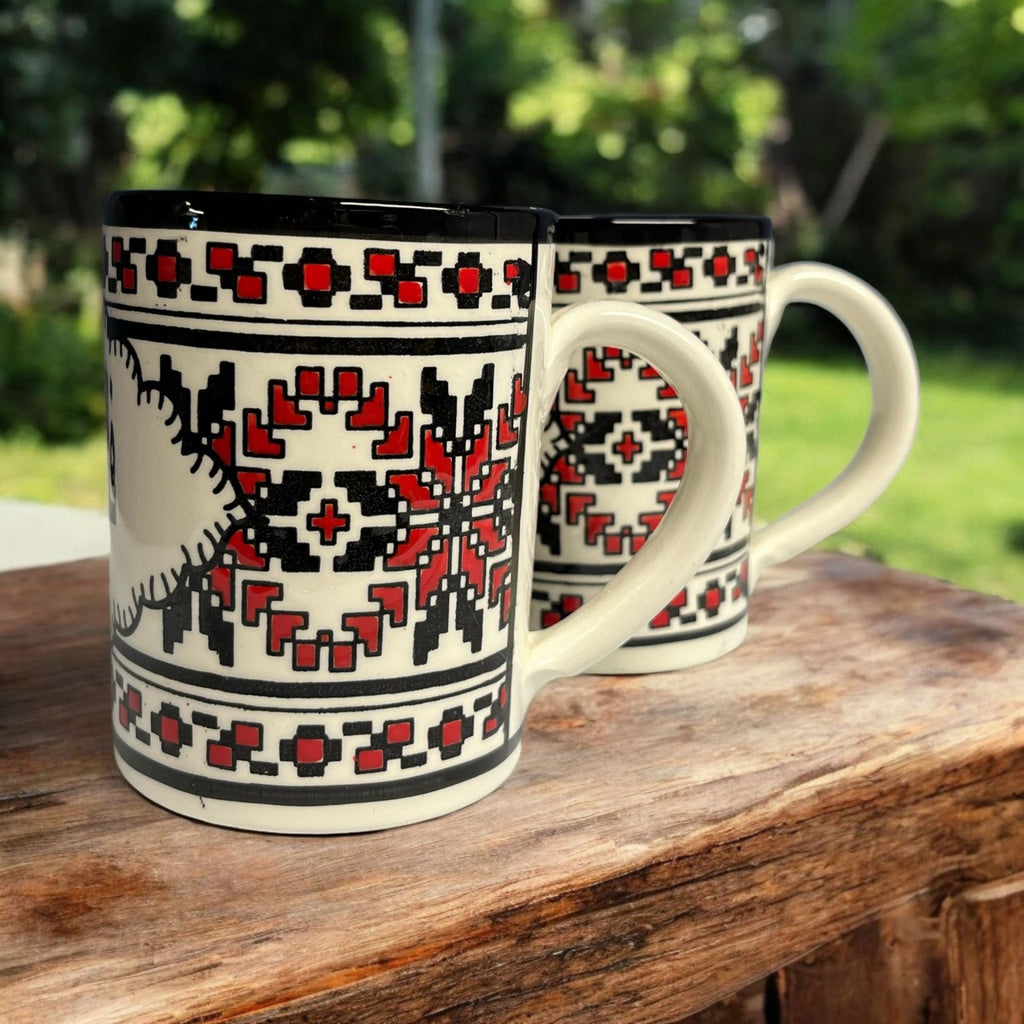 Hand-stitched pattern Mug 10 Oz image 4