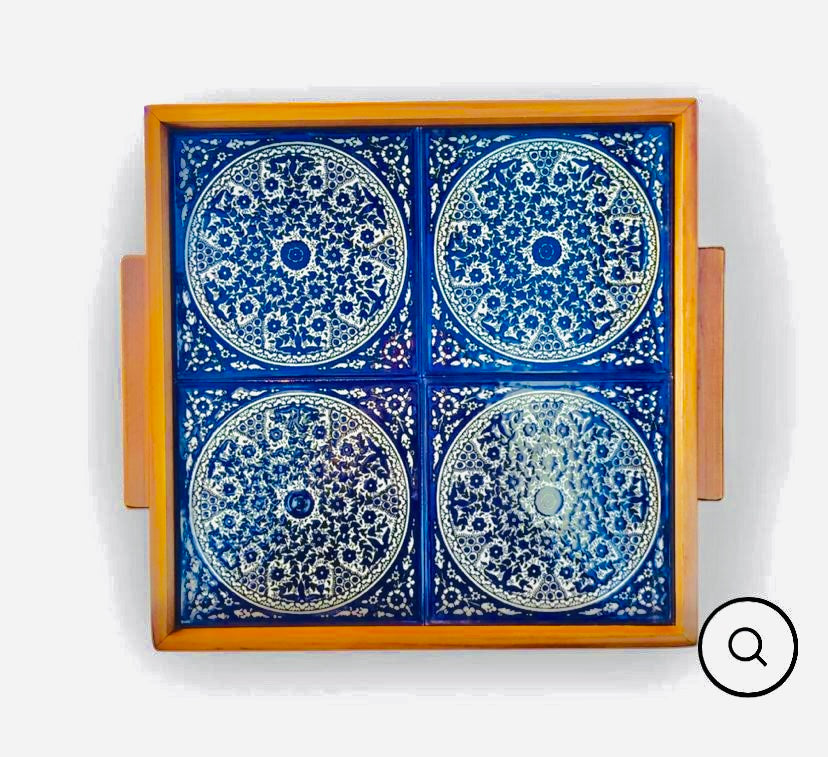 4 Tile Serving Tray image 1