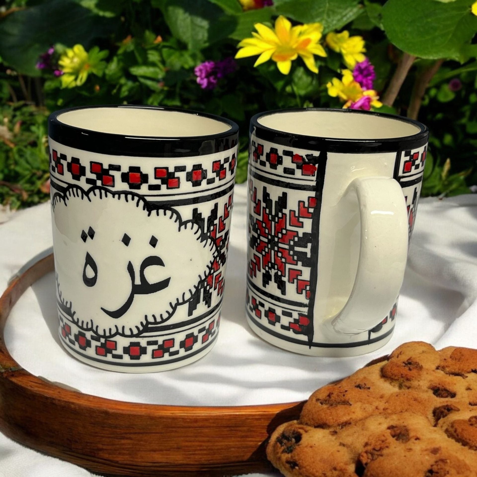 Hand-stitched pattern Mug 10 Oz image 0