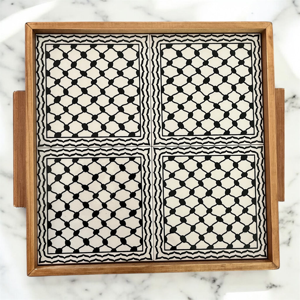 4 Tile Serving Tray/Charcuterie Board image 2