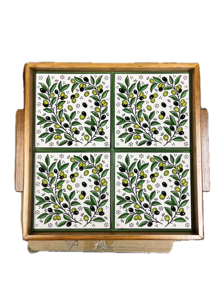 4 Tile Serving Tray 12”*12”