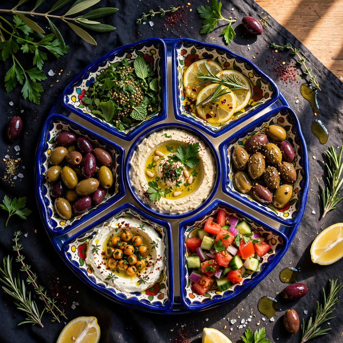 8 Sectioned platter 35 cm