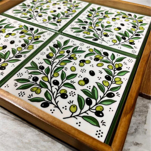 4 Tile Serving Tray/Charcuterie Board image 0