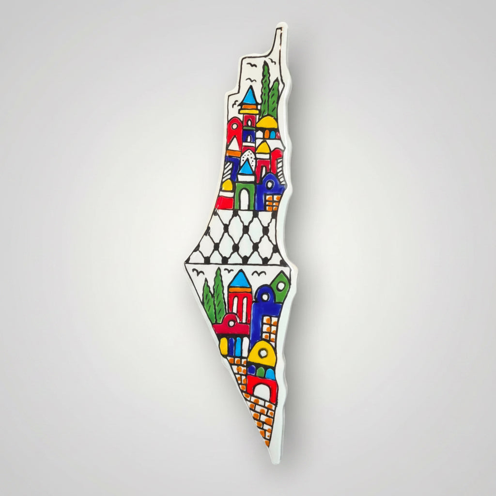 Large Ceramic Map of Palestine