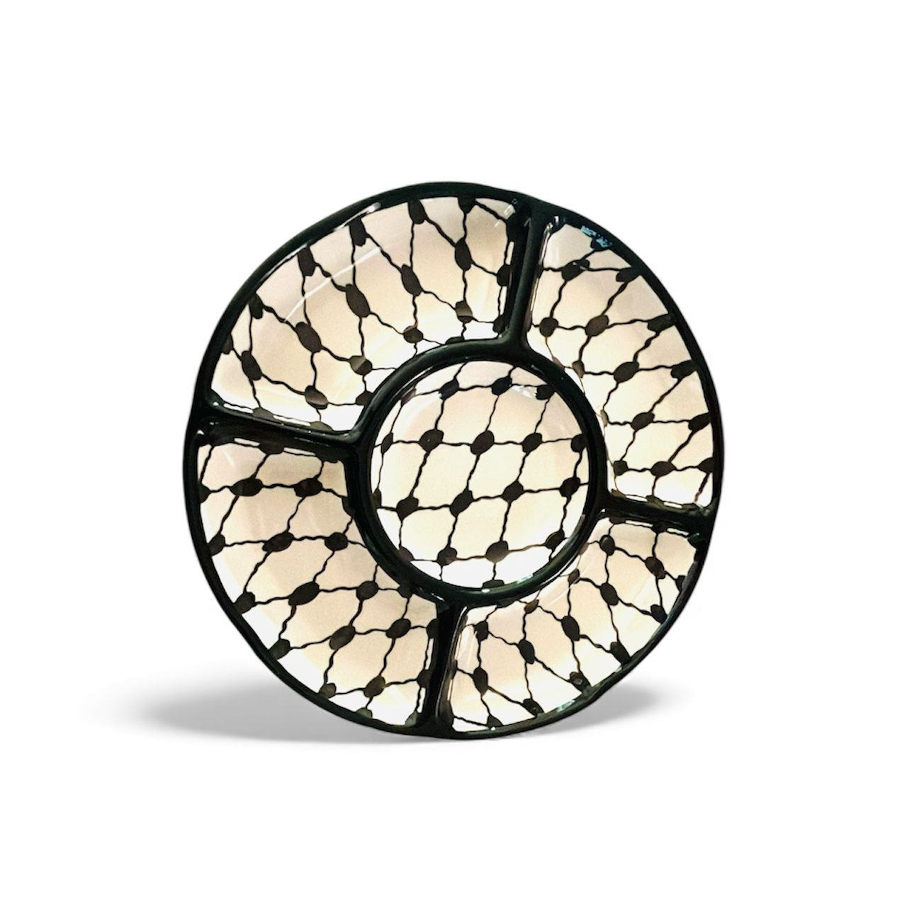 Sectioned platter 24 x 24 Cm - Keffiyeh, image