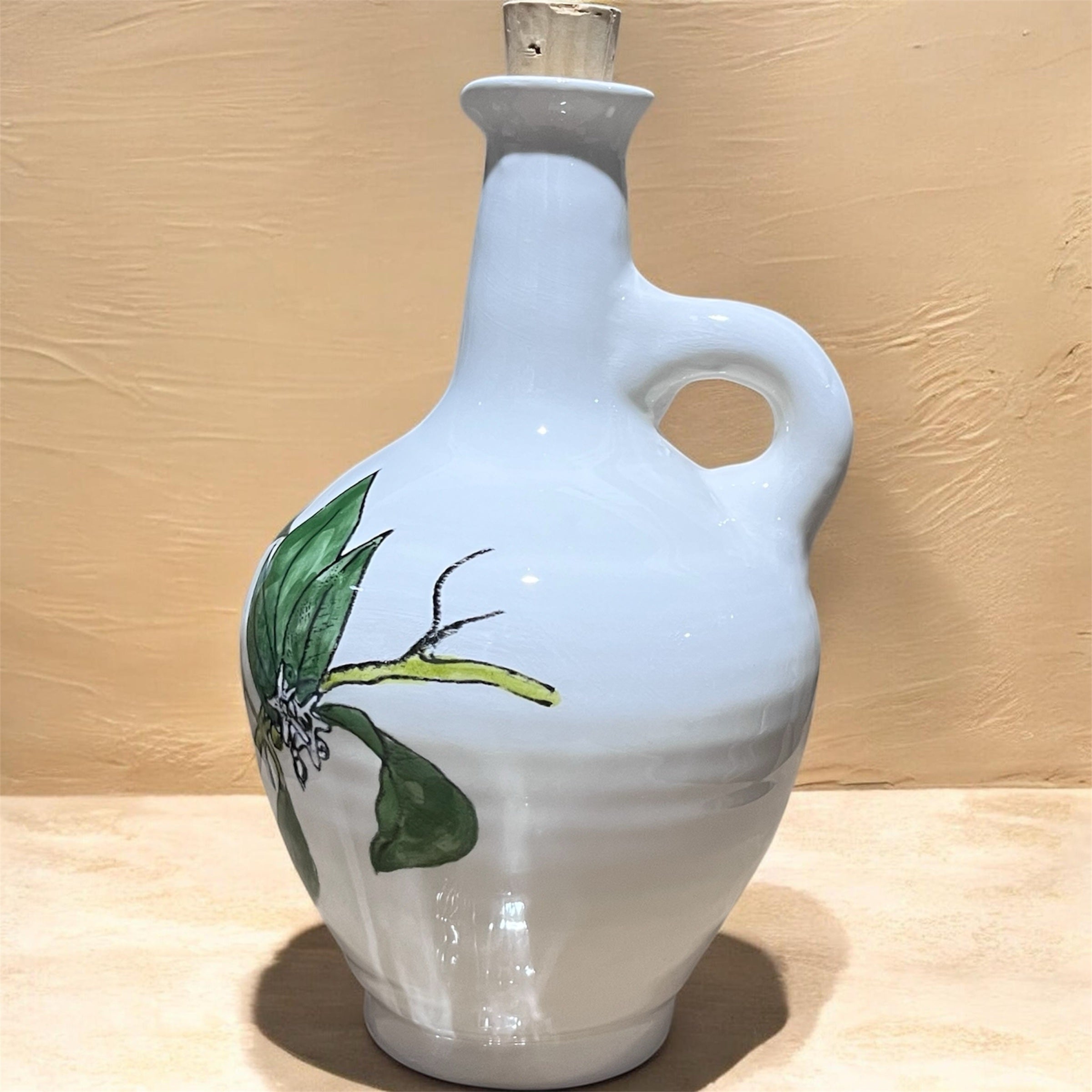 Lemon motif round oil dispenser image 1