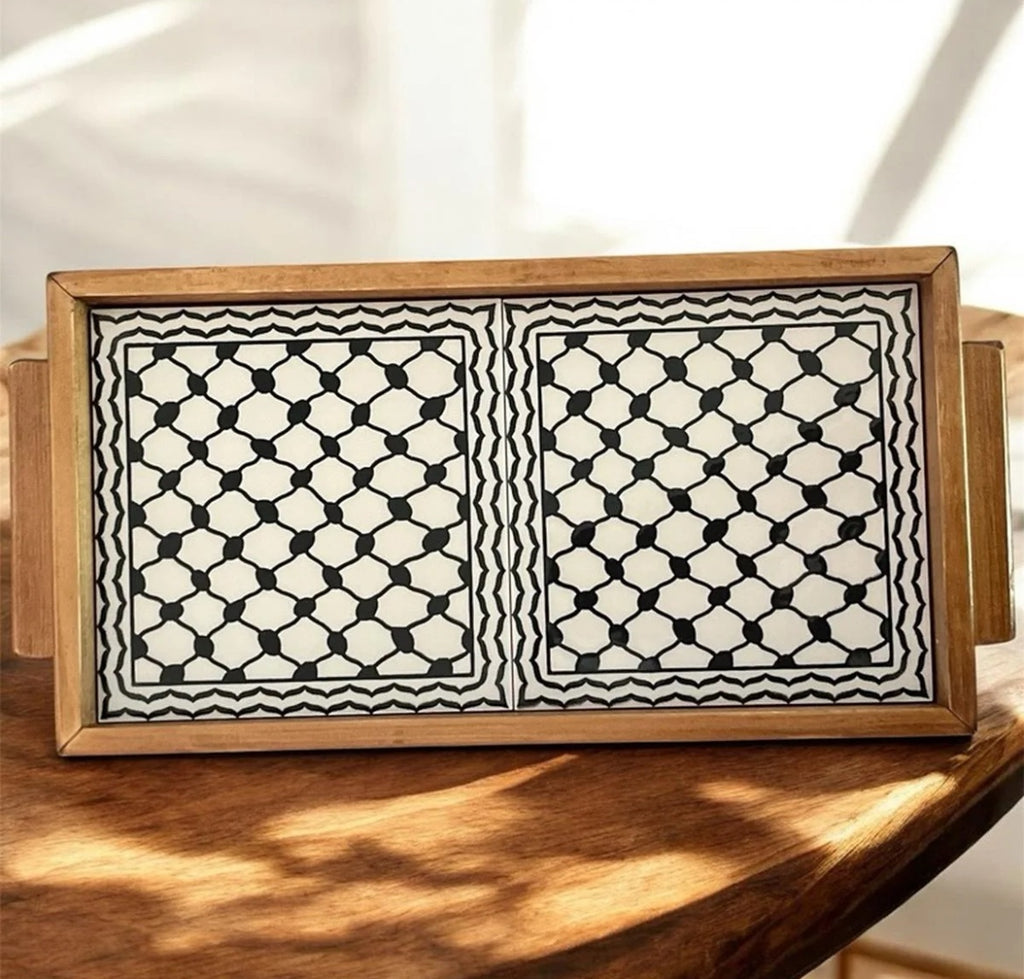 Keffiyeh Tile Tray image 1