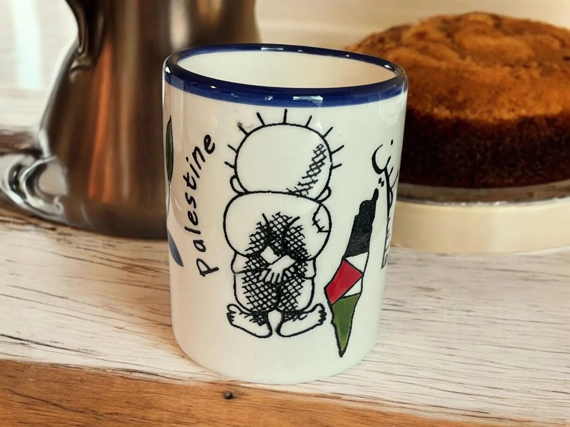 Mug 10 Oz Triangle Keffiyeh - Handallah image