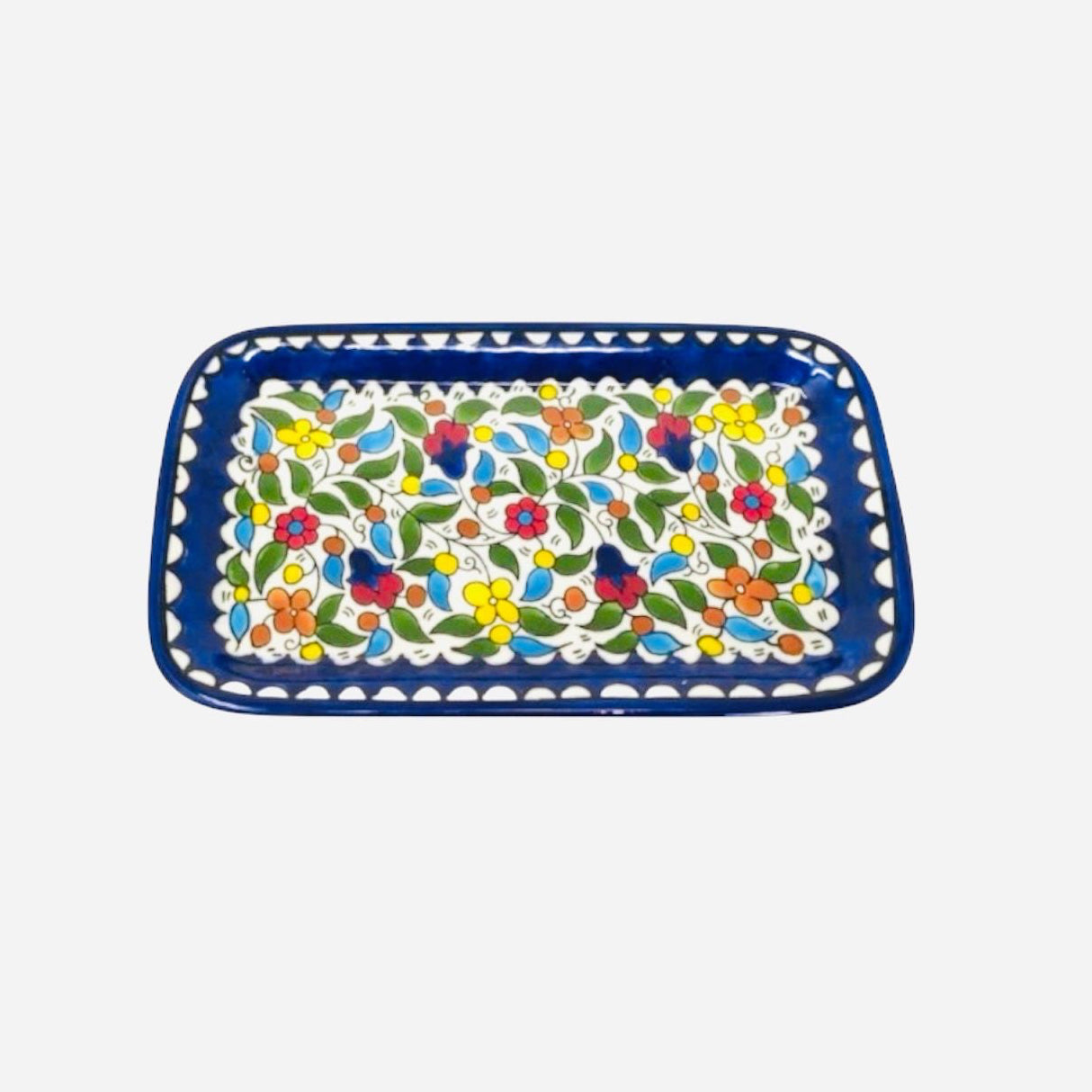 Rectangular Serving Platter - Floral Color image